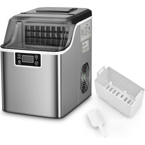 Goplus – Machine à glaçons 18kg en 24h – 24 glaçons en 15 min – Réservoir 3,2L – Automatique compacte avec fonction auto-nettoyage (1/5)