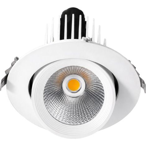 Spot LED Escargot Encastrable Orientable COB 30W 3000 lm 23° - SILUMEN (1/4)