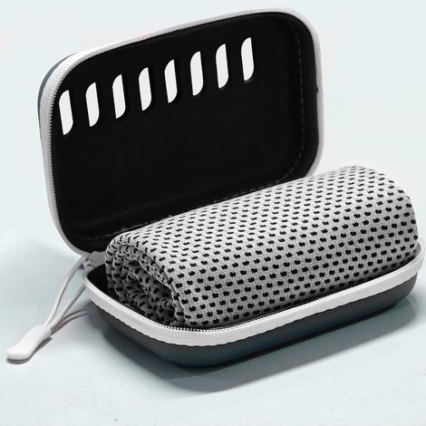 Doppelseitiges Mikrofaserhandtuch, schnelltrocknend, 76 x 152 cm – Tragbares Sporthandtuch für Yoga, Fitness und Schwimmen, extrem saugfähig und leicht, Himmelblau-x