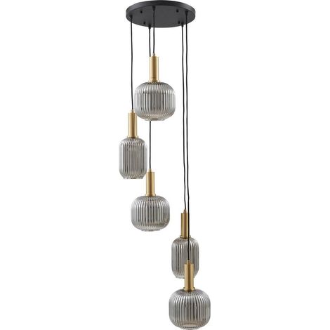 Pendellampa "Doroteo" aus glas für vardagsrum / matsal von Lindby