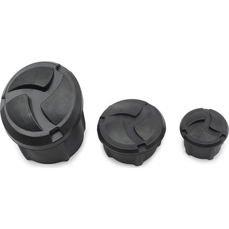 1 set. Color: Black. Material: ABS. Motorcycle frame hole cover/plug suitable for BMW. (1/4)