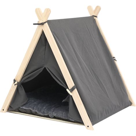 Tente universelle multifonctionnelle pour chiot et chat, maison pour chien amovible et lavable pour la maison, gris foncé (1/5)