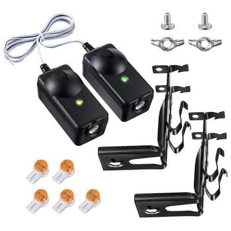 Capteur de sécurité avec support de remplacement pour 41A5034, compatible avec les capteurs de porte de garage et les cellules photoélectriques de sécurité. (1/5)
