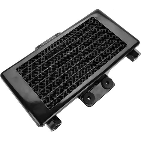 Jeffergarden Radiateur de refroidissement d'huile moteur 125 ml pour motos 125-250 cm³, en aluminium noir.