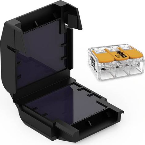 CellPack 410357 EASY-PROTECT/413 Boîte de gel pour bornes de raccordement flexible: 0.5-6 mm² rigide: 0.5-6 mm² 1 pc(s) noir Q814033