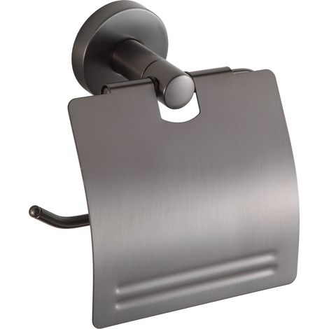 Mexen Remo porta carta igienica, grigio canna di fucile spazzolato - 7050733-66 (1/2)