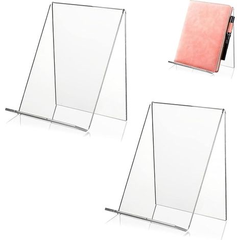 Support de Livre, Porte-livres en Acrylique, Presentoir Livre Plexiglas, Serre Livres Transparent (1/5)