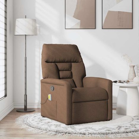 Maison Exclusive - Massagesessel Braun Stoff