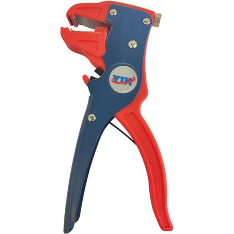 Pince à dénuder et à couper automatique - Outils de dénudage multifonctionnels - Coupe-câbles à bec de canard (rouge et bleu) (1/4)