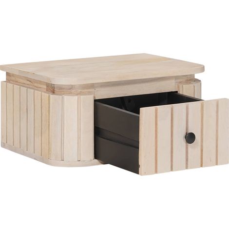 Maison Exclusive - Comodino a muro fatto a mano Bianco 40 x 30 x 20 cm (1/5)