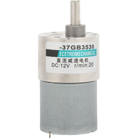12-V-Gleichstrom-Getriebemotor XD37GB3530, Mikro-Gleichstrommotor, niedrige Drehzahl, hohes Drehmoment, Permanentmagnet, Halterung, 20 U/min (1/5)