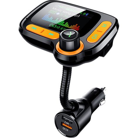 Autoradio MP3 Bluetooth C86 avec grand écran couleur, qualité audio sans perte, lecture par dossiers et transmetteur FM – Noir (1/3)