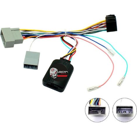 Interface Commande au volant HO8 compatible avec Honda ap14 Avec bouton tel Centrale seule
