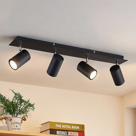 [GEBRAUCHT] B-Ware Lindby Joffrey Deckenstrahler Deckenlampe Deckenleuchte Lampe 4 Fl 70 Cm Schwarz
