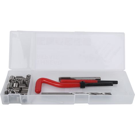 Kit de réparation de filetage M8 (25 pièces) : taraud, foret et outils de réparation de filetages endommagés (1/5)