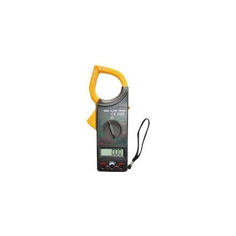 PINZA AMPEROMETRICA CON MULTIMETRO TESTER, BUZZER, MIS. TEMPERATURA, DATA HOLD, DISPLAY LCD