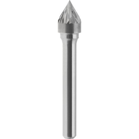 Lima rotativa hm conica 60 gradi incrociato 3x2.5 mm gambo 3 Fervi j03dc3