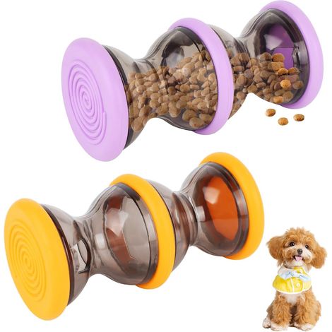 Jouet d’Occupation pour Chien, Distributeur de Friandises Interactif, Jouet Intelligent à Croquettes pour Petits Chiens (1/5)