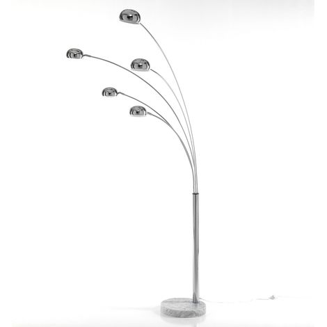 Lampada da terra in metallo cromato cm. Ø.13 (1/4)