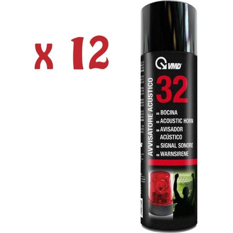 12 ricariche bomboletta spray avvisatore acustico 300ml tromba stadio Vmd 32ref