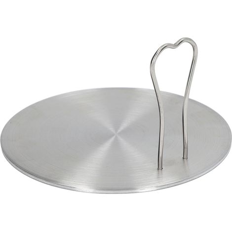 Plaque de diffusion de chaleur en acier inoxydable pour induction, compatible avec les plaques électriques à induction, adaptateur pour la cuisine domestique, n° 18, 17,5 cm / 6,9 pouces (1/5)