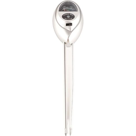 1 Testeur de Sol 3 en 1 Mesure Humidité pH Lumière Sonde 17cm Plastique ABS Jardin Potager Intérieur (1/2)