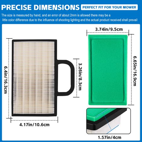 Garden machinery parts 499486S air filter 273638 lawnmower parts filter element (1/4)