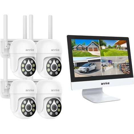 Cámara de seguridad para exteriores, resolución de 5 MP, conectividad inalámbrica, 4 unidades, 51 CP, 5 MP, PTZ (1/2)