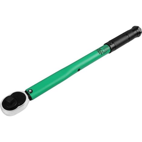 Clé dynamométrique réglable acier chrome-vanadium, tête cliquet 45 dents, double sens, entraînement 1/4, 3/8, 1/2 (A)
