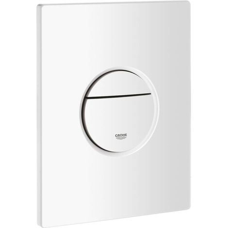 Grohe 38765SH0 Nova Cosmopolitan Piastra di Azionamento WC, Doppio Scarico, Bianco