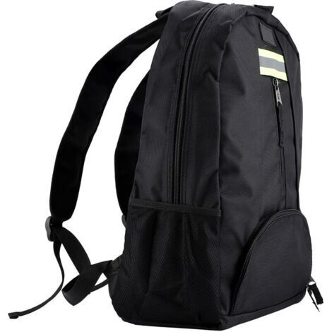 RHG Sac à dos en toile Oxford pour outils, sac résistant à l'usure pour électricien, plombier, réparateur (Noir) (1/4)