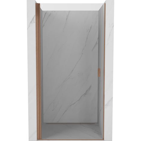 Mexen Mist-B Duschschwingtür 70 cm, transparent, gebürstetes Kupfer - 8A2-070-000-65-00
