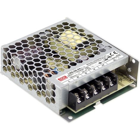 Alimentatore Switching 50W 24Vdc 2.2A Singola Uscita LRS-50-24 MEANWELL