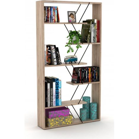 Mobile Libreria Rovere Divisoria Bifacciale Scaffali da Ufficio (1/2)
