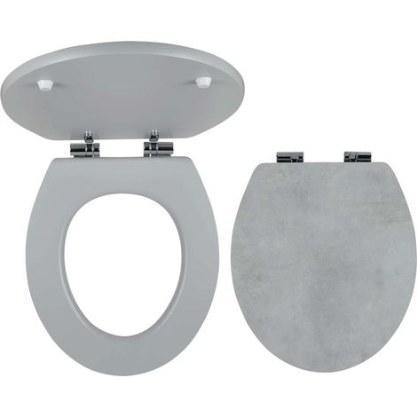 Novaservis Prestige - Sedile per WC, MDF, Softclose, grigio cemento WC/SOFTSTONE1