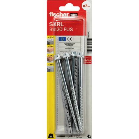 Fischer 544549 SXRL 8 x 120 FUS K NV Tassello prolungato 120 mm 1 KIT