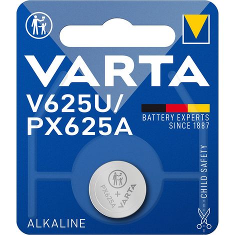Batteria a bottone micro alcalina Varta v625u 1,5 v blister 1 unità ø16,0x6,2mm (1/5)
