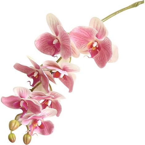 fleur artificielle papillon orchidée décoration DIY mariage fête bureau maisonrose clair (1/5)
