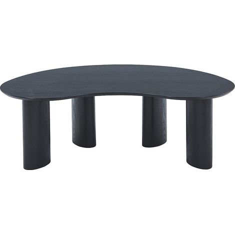 Table basse placage frêne - Noir - CALYNOR (1/5)