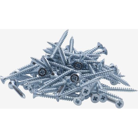 Vite a legno a testa svasata PZ zincata Viswood filetto totale3x30 mm (x100 viti) (1/5)