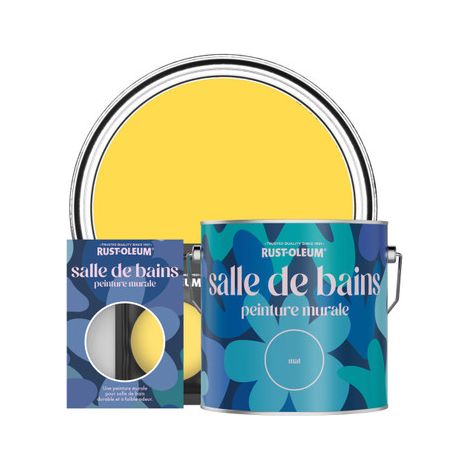 Peinture pour Murs et Plafonds de Salle de Bains - Sorbet Citron (1/3)