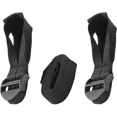 Boucles de fixation pour poteaux d'auvent (1 jeu) - Noires - Pratiques et durables (1/5)