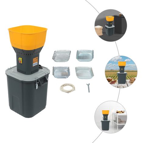 Moulin électrique agricole à grains de 45 L/9,9 gal pour blé, maïs et épices, avec 5 filtres, 220 V, 1300 W (1/5)