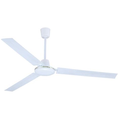 Ventilateur de plafond 55W 3 pales métal 5 vitesses 140 cm – Interrupteur mural – Moteur silencieux pour confort optimal – Vinco