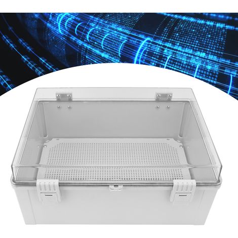 Boîtier de jonction électrique étanche transparent en plastique IP66 IP65 avec fermeture à clip