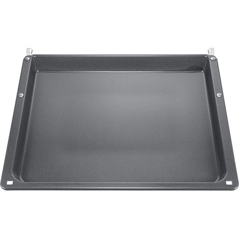 Plaque de cuisson universelle pour chariot de cuisson/émaillée / 40 × 45,5 × 3 cm (L × l × H) / Passe au lave-vaisselle/Robuste/résistant aux rayures/gris foncé (1/5)