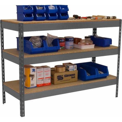 Mesa de Trabajo SIMONWORK Basic 3 901245-3 gris/madera (1/2)