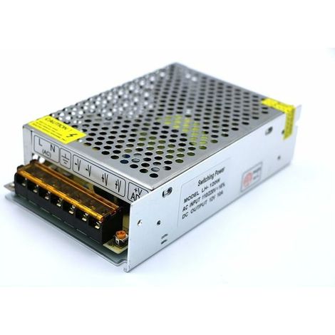 Transformateur Variateur - AC 110V 220V Vers DC 24V - Pour Bande LED - 5A 120W - Protection Intégrée (1/4)