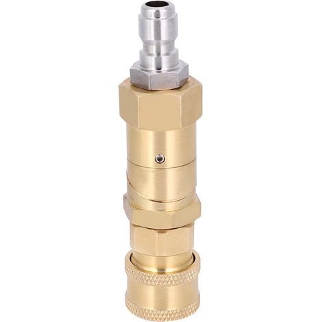 Adaptateur De Buse En Laiton - Rotation 360° - Pour Nettoyeurs Haute Pression - 1 Pièce (1/5)