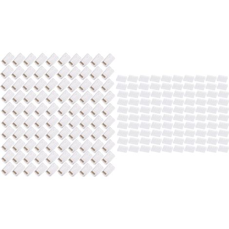 Connecteur RJ45 Cat6 traversant à sertir, fiche modulaire pour câble réseau UTP rigide ou souple, extrémité de connecteur Ethernet